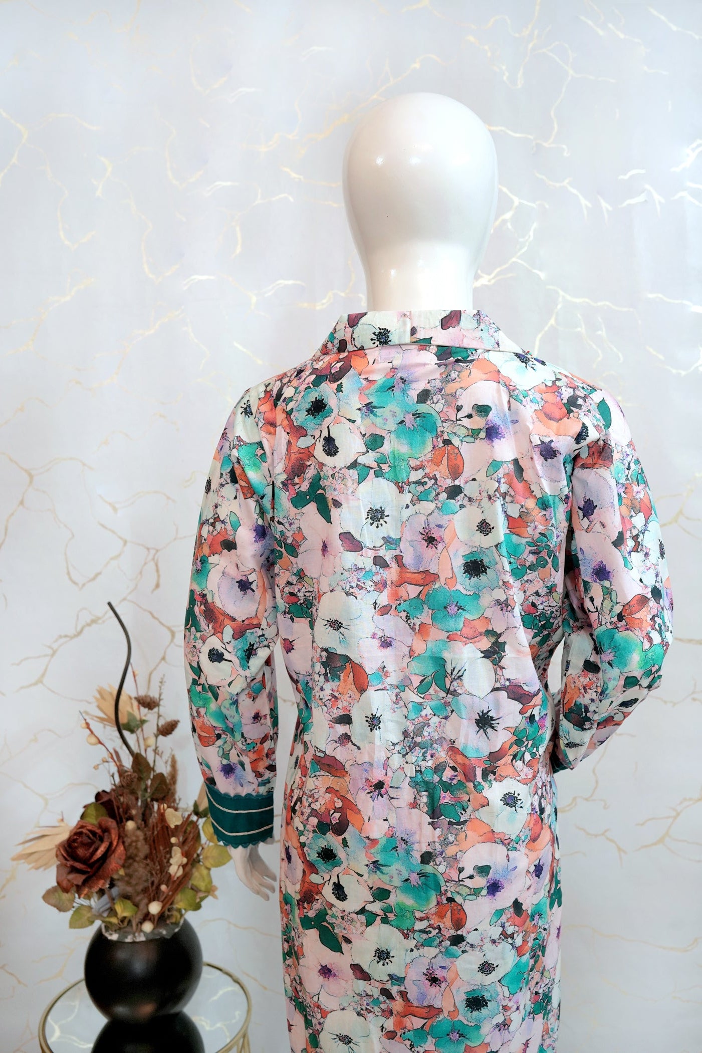 Botanical Grace 2pc Lawn Printed Dress